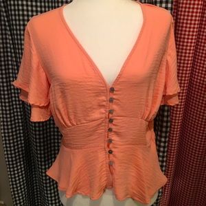 Cute New Top... 😍🤩❤️ BEAUTIFUL PEACH COLOR